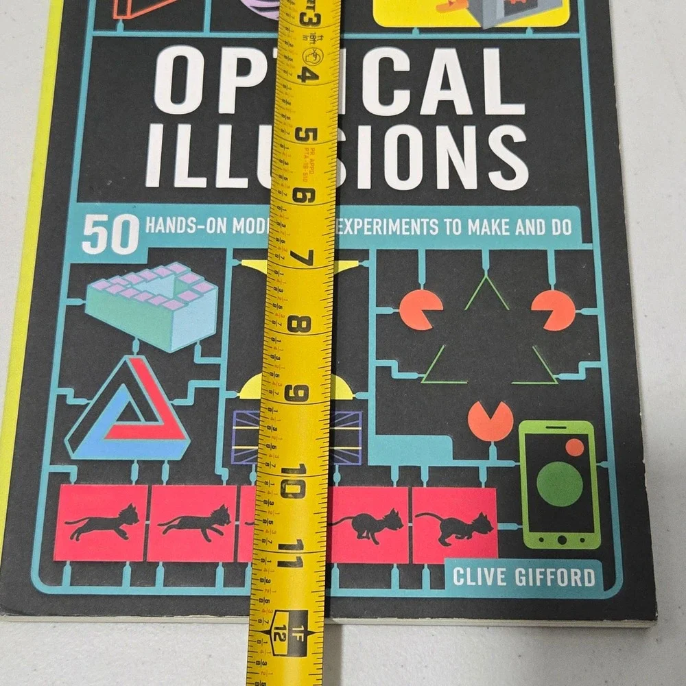 Optical Illusions Clive Gifford Rob Ives 50 Hands-On Models Activity Book STEM